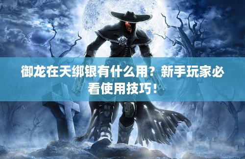 御龙在天绑银有什么用？新手玩家必看使用技巧！