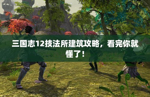 三国志12技法所建筑攻略，看完你就懂了！