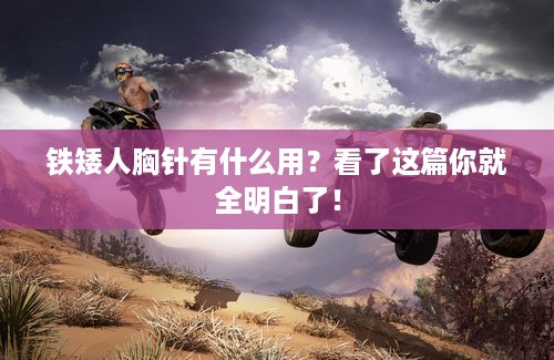 铁矮人胸针有什么用？看了这篇你就全明白了！