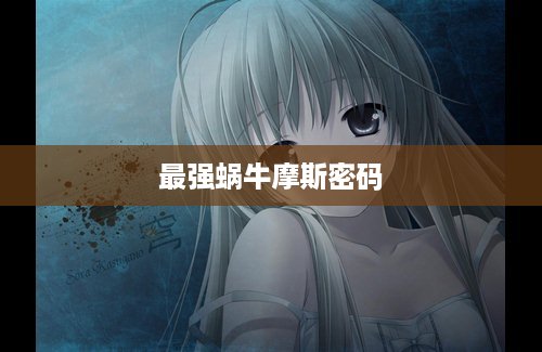 最强蜗牛摩斯密码