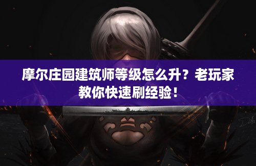 摩尔庄园建筑师等级怎么升？老玩家教你快速刷经验！