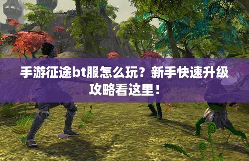 手游征途bt服怎么玩？新手快速升级攻略看这里！