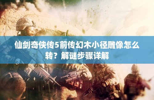 仙剑奇侠传5前传幻木小径雕像怎么转？解谜步骤详解