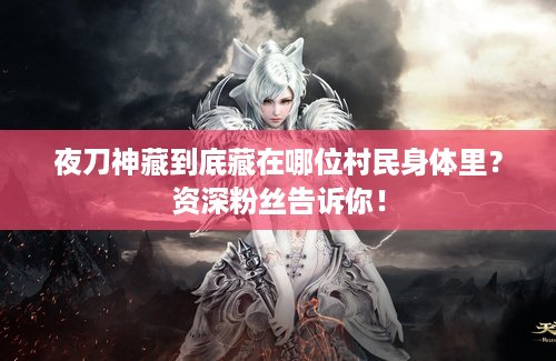夜刀神藏到底藏在哪位村民身体里？资深粉丝告诉你！